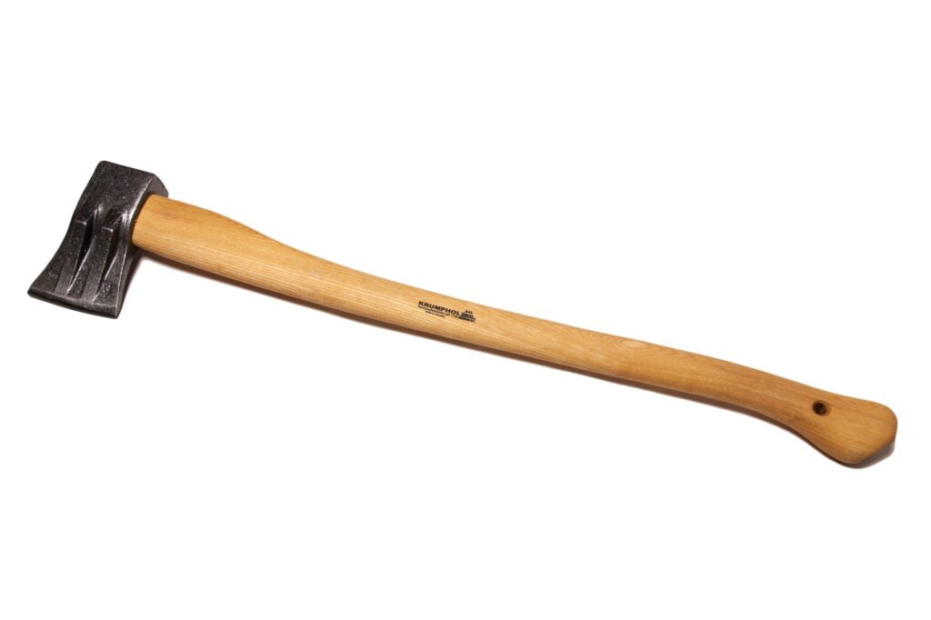 Topor pentru despicat lemne cu pană dublă și coadă de frasin 80 cm