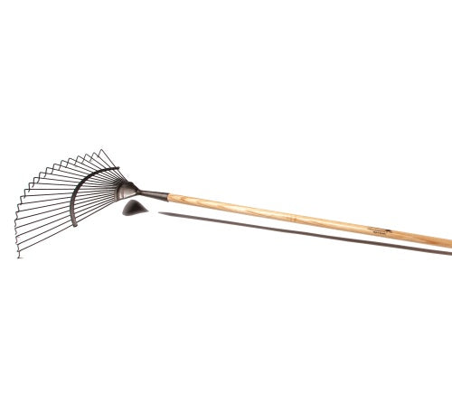 Greblă pentru gazon cu 20 de dinți și coadă de frasin 150 cm