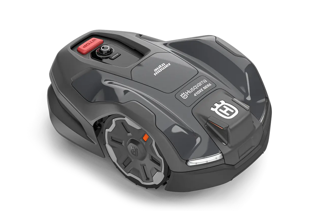 PACHET: Husqvarna Automower® 410XE NERA + stație de referință + modul EPOS