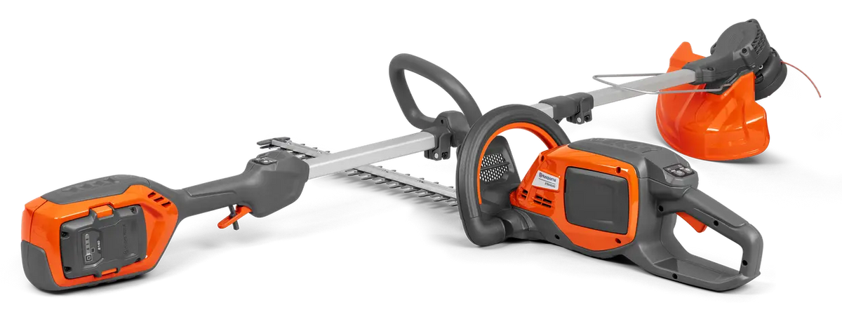 Husqvarna Set trimmer 215iL și motounealtă gard viu 215iHD45