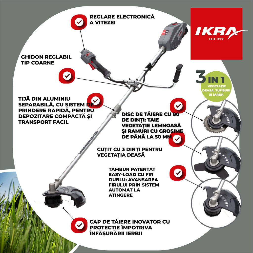 COASA bat. Ikra IB-BC 33 fara Incarcator fara Baterie 36V Bosch