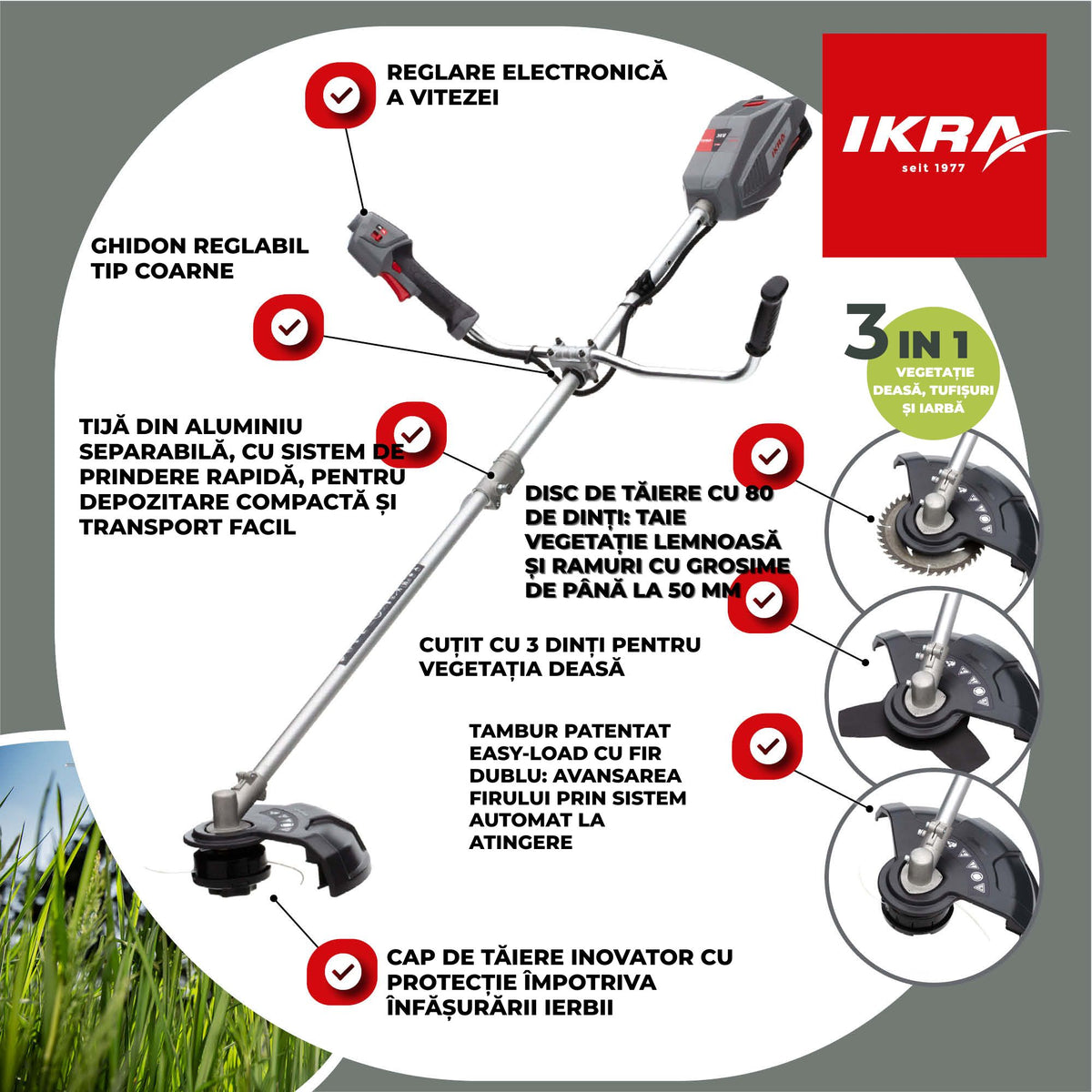 COASA bat. Ikra IB-BC 33 fara Incarcator fara Baterie 36V Bosch