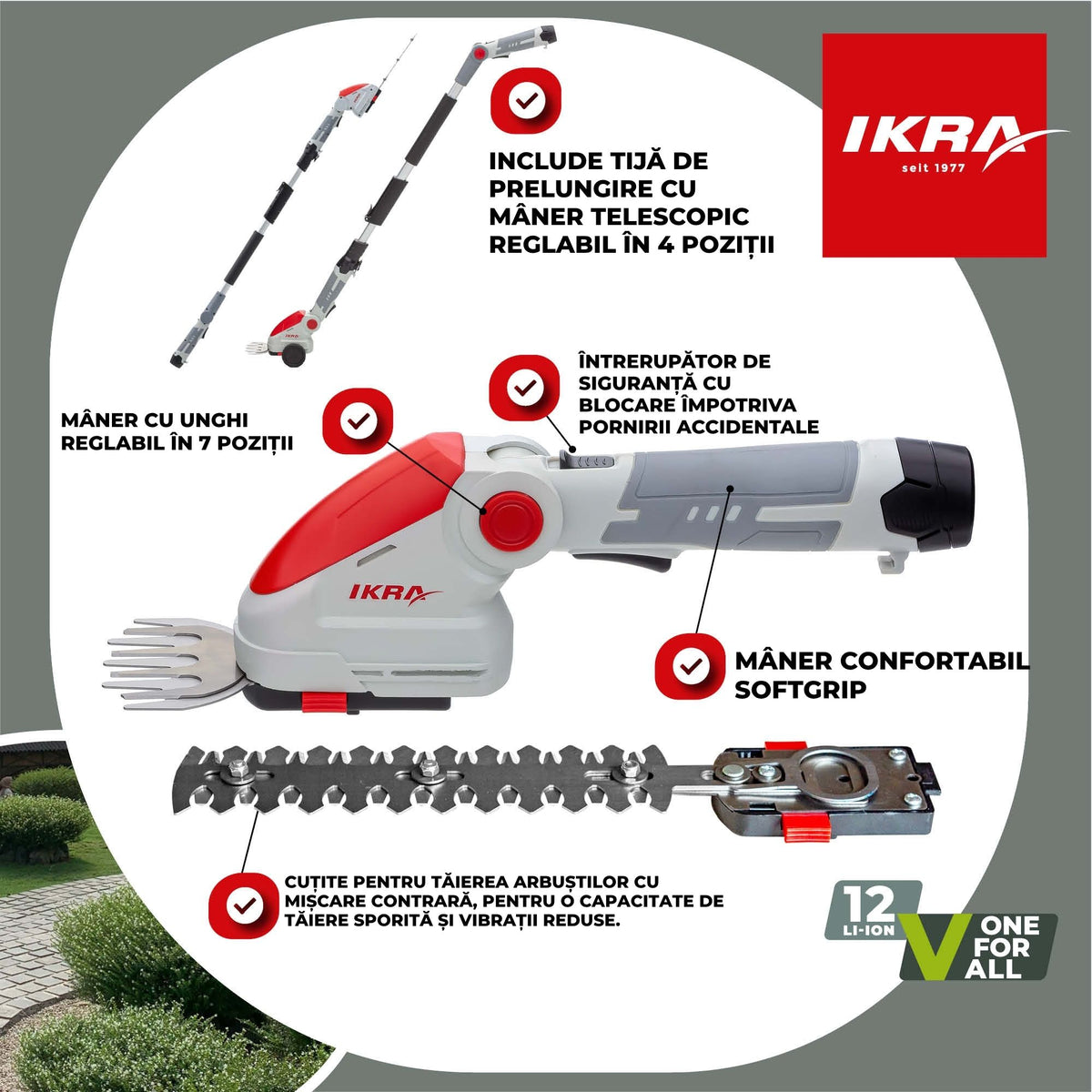 FOARFECA GARD VIU, IARBA bat. IKRA IGBS 1210 F