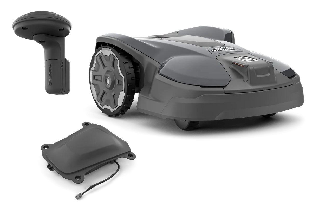 PACHET: Husqvarna Automower® 320 NERA + stație de referință + modul EPOS