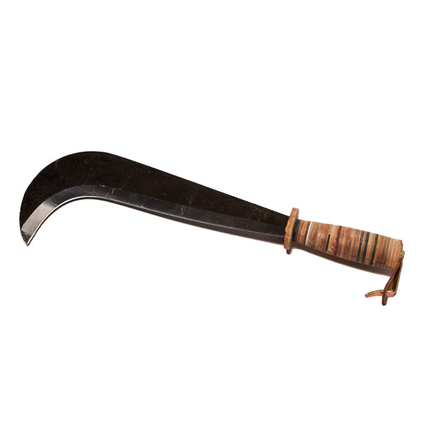 Macetă elvețiană cu mâner din piele și apărător, 430 mm