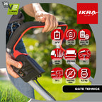 MASINA TUNS GAZON bat. 33cm Ikra IB-LM 33 fara Incarcator fara Baterie 36V compatibil Bosch