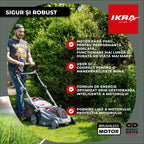 MASINA TUNS GAZON bat. 43cm Ikra IB-LM 43 fara Incarcator fara Baterie 36V compatibil Bosch