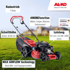 masina tuns gazon, pe benzina, cu autopropulsie AL-KO Premium 520 SP-H Honda GCVx170
