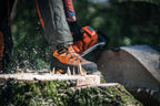 Cizme de protecție din piele, cu protecție la motoferăstrău, Technical 24