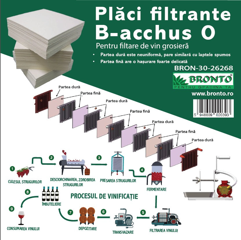 PLACI FILTRANTE'vin 20&times;20 &deg;0 [25buc.] B-acchus