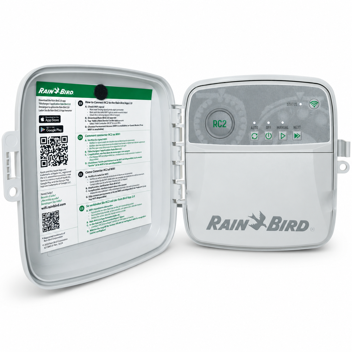 Programator Rain Bird RC2, Wi-Fi integrat, 8 zone, exterior