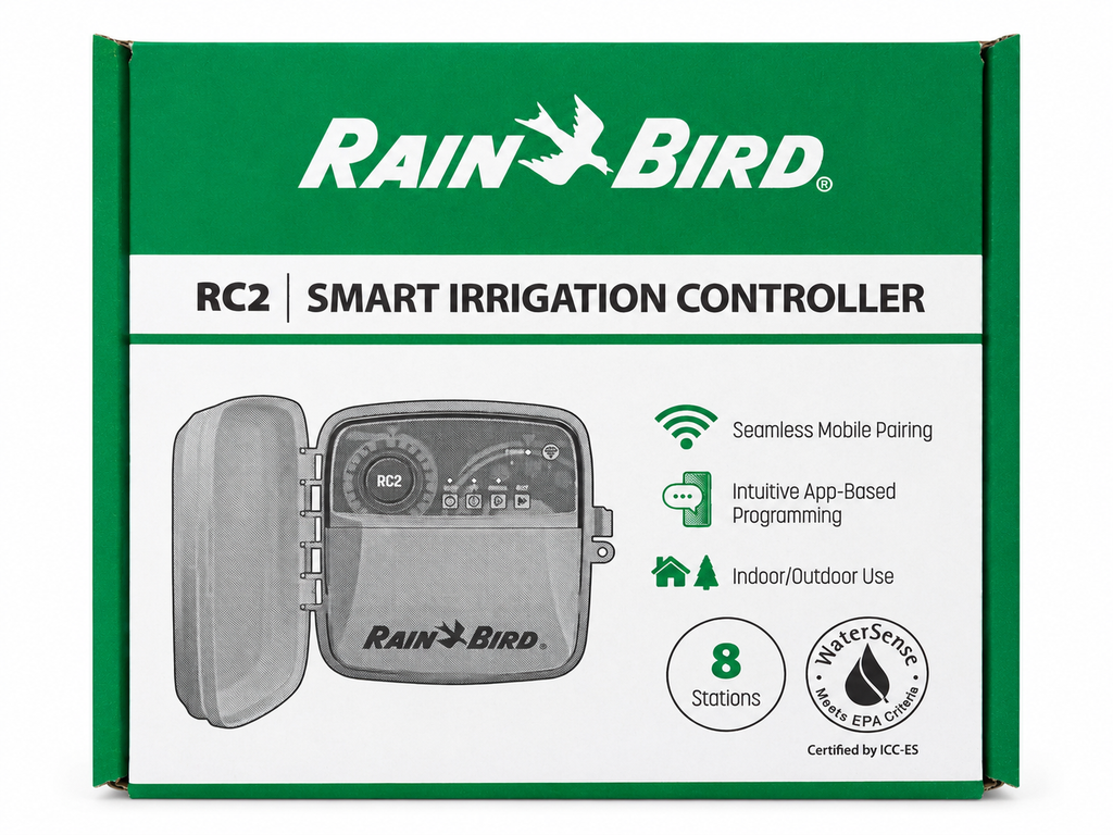 Programator Rain Bird RC2, Wi-Fi integrat, 8 zone, exterior