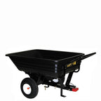 remorca tractoras de tuns gazon, 160kg, cu bena plastic manual
