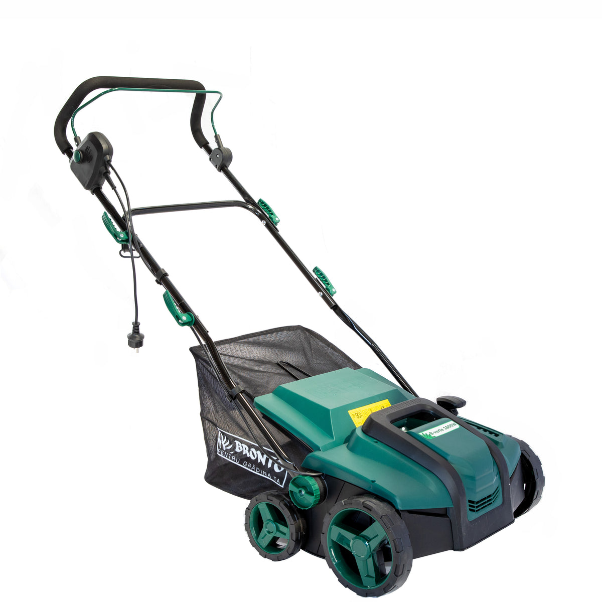 Scarificator Aerator Bronto B-verte 1800W cu sac gradina 120L