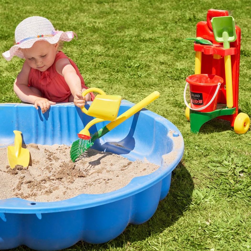 Set unelte gradinarit jucarie AL-KO din plastic cu roti