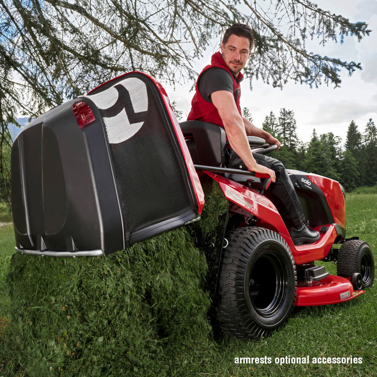 tractoras tuns gazon, latime taiere 125cm hydro SOLO byAL-ko T24-125.4 HD V2 SD Premium pro, cu motor B&S Intek 8240 724cc 14.4kW