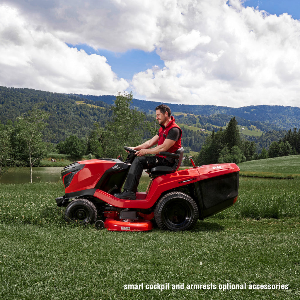 tractoras tuns gazon, latime taiere 125cm hydro SOLO byAL-ko T24-125.4 HD V2 SD Premium pro, cu motor B&S Intek 8240 724cc 14.4kW