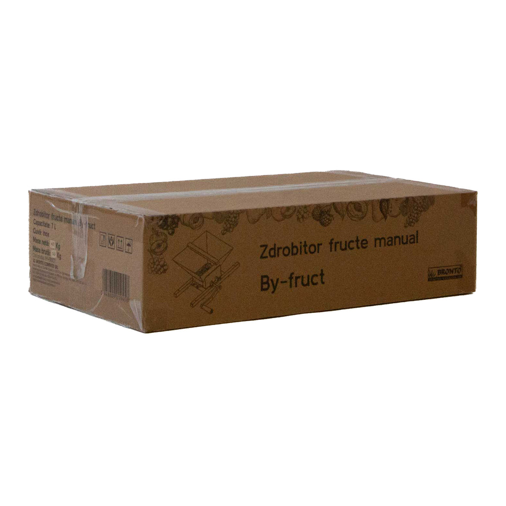 Zdrobitor fructe manual By-fruct, cuva Inox, 7L